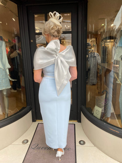 Anoola D438 Blue and Silver Dress