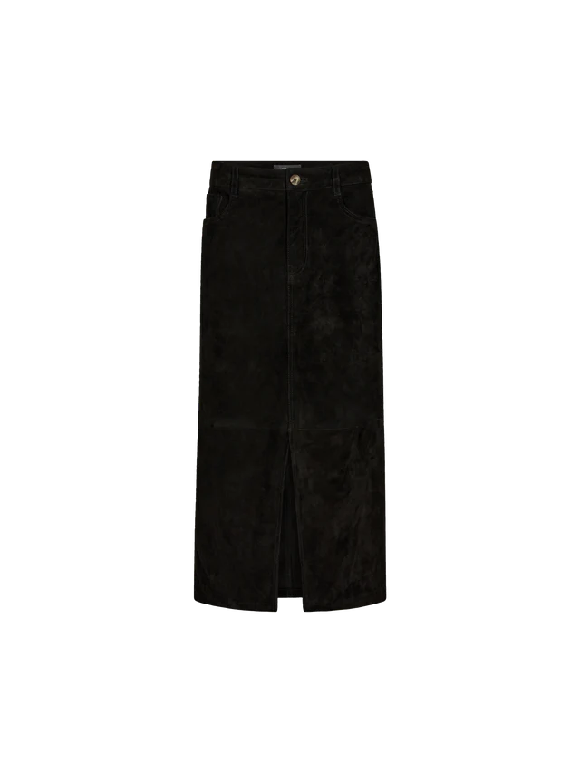 Mos Mosh Mella Black Suede Skirt