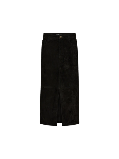 Mos Mosh Mella Black Suede Skirt