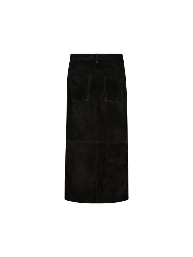 Mos Mosh Mella Black Suede Skirt