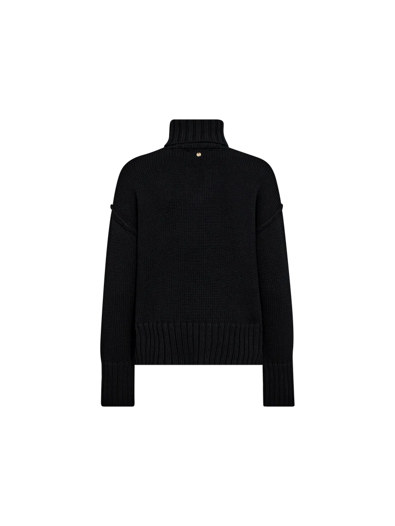 Mos Mosh Rola Black Rollneck Knit