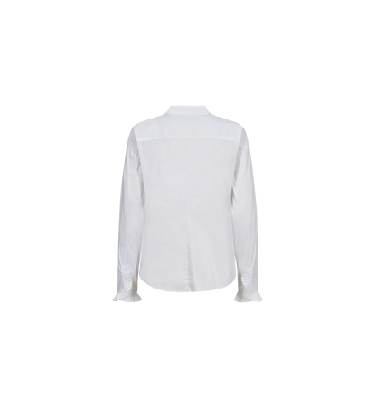 Mos Mosh Hassie White Pleat Shirt