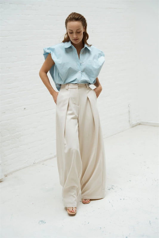 Aimee The Label Billie Blue Shirt