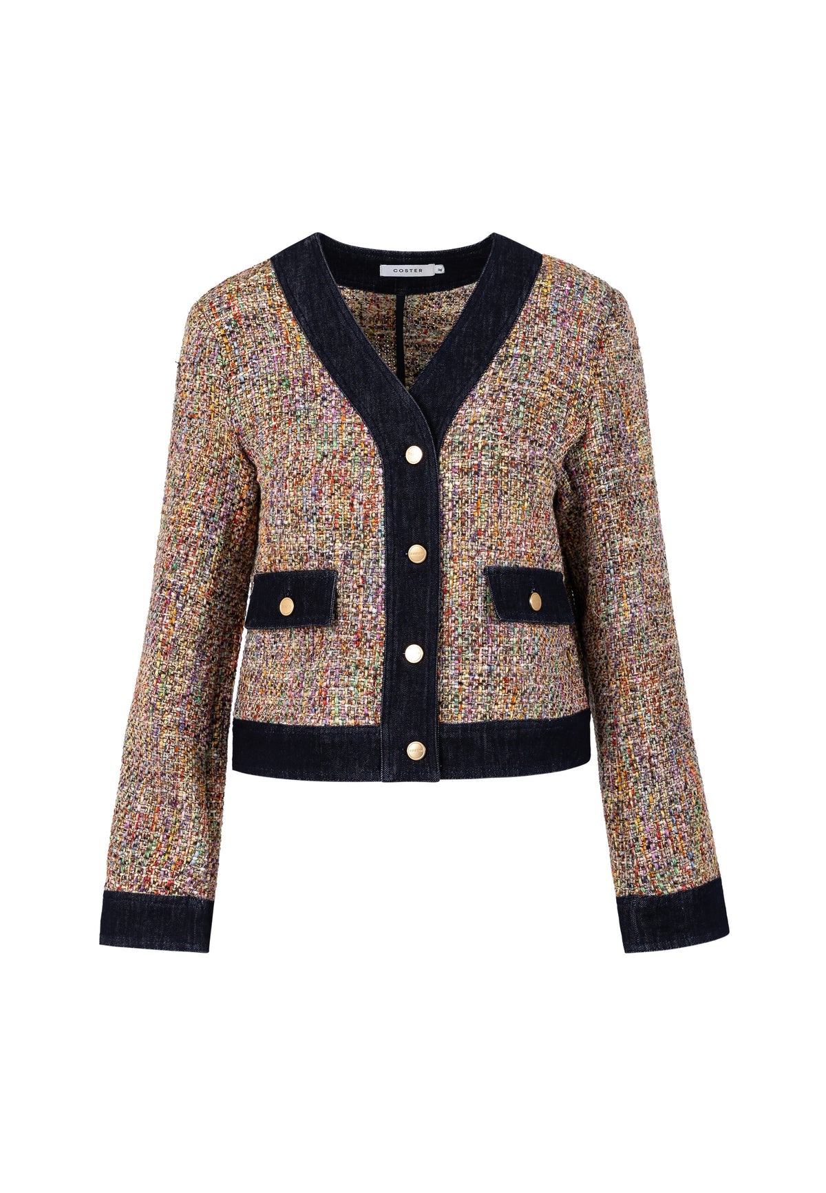 Coster 264-8400 Bouchle Jacket with Denim Details