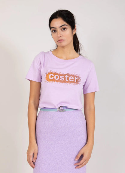 Coster  Lavender T-Shirt With Caviar Inverted Logo
