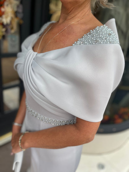 Couture Club 1G2L Light Grey Dress