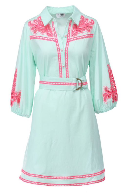 K Design C732L Fuchisa Pink Dress