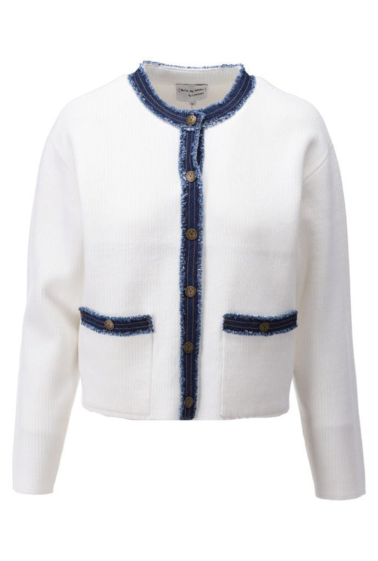 K Design C813L Ecru Cardigan