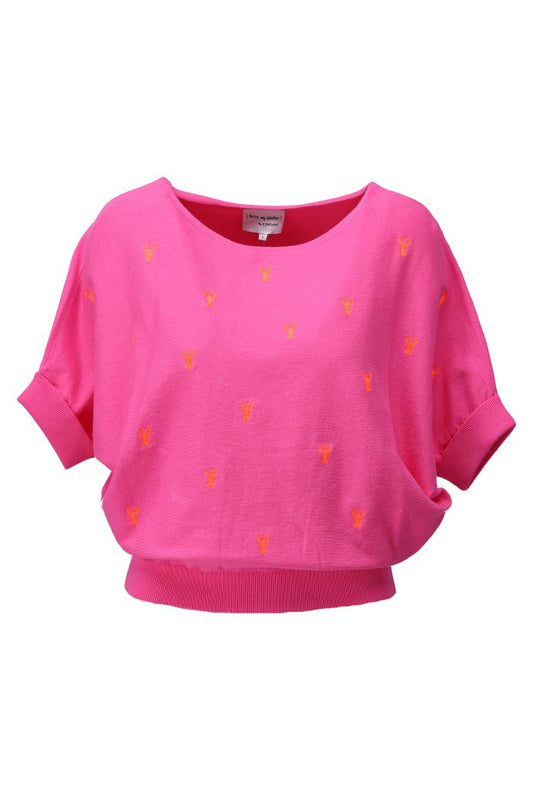 K Design C821L Pink Sweater