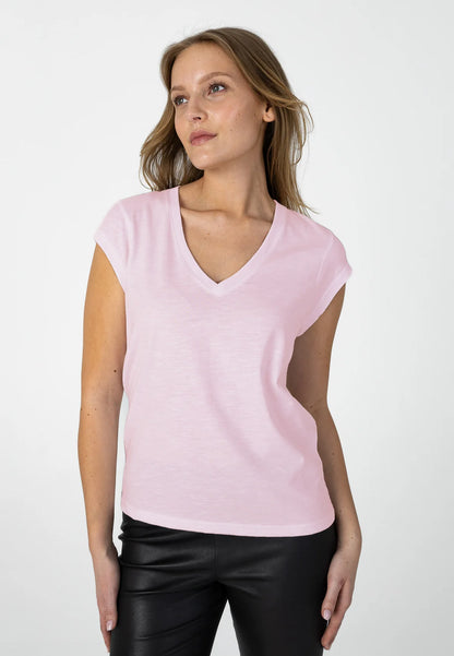 Coster CCH1101 Daisy Pink V Neck T - Shirt