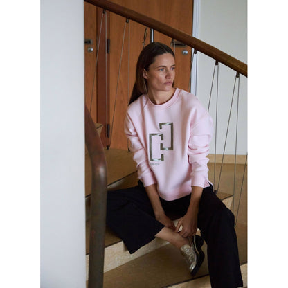 Coster Logo Sweatshirt Jumper Rose Pink