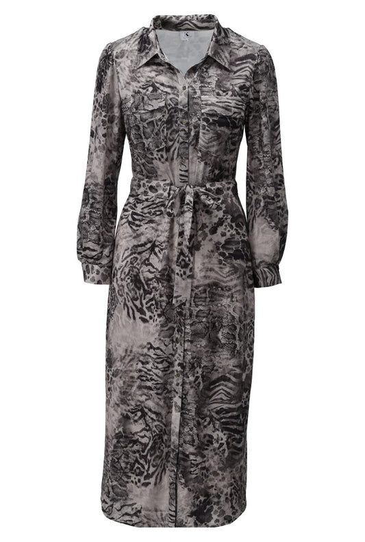 K Design D212 Animal Shirt Dress