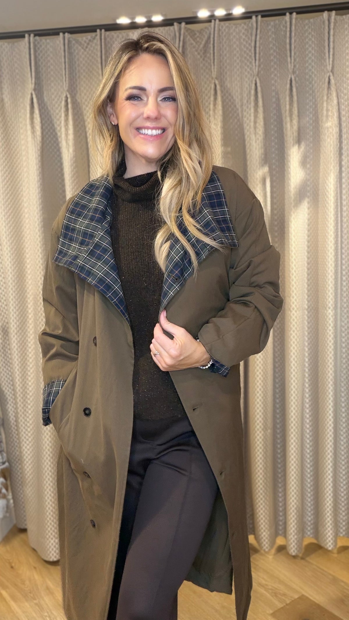 Molly Bracken PF113EH Brown Trench Coat
