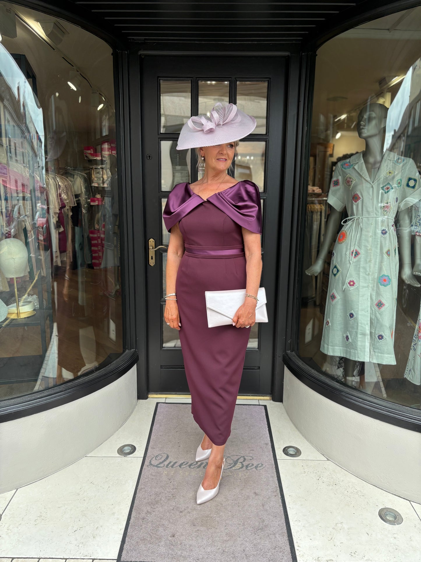 Anoola D475 Plum Dress