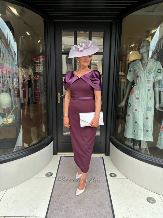 Anoola D475 Plum Dress