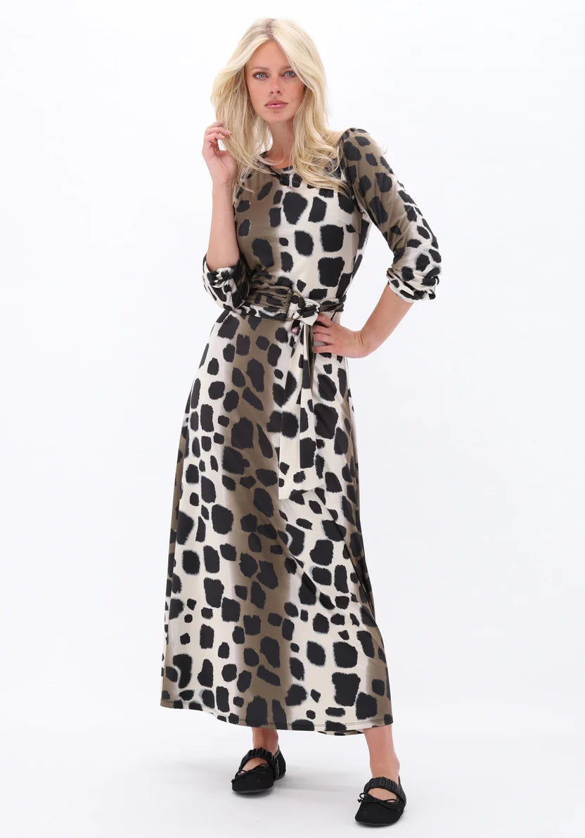 K Design D118 Maxi Animal Print Dress
