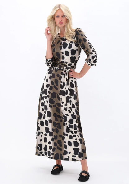 K Design D118 Maxi Animal Print Dress