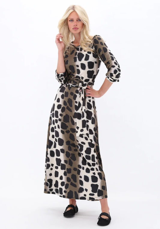 K Design D118 Maxi Animal Print Dress