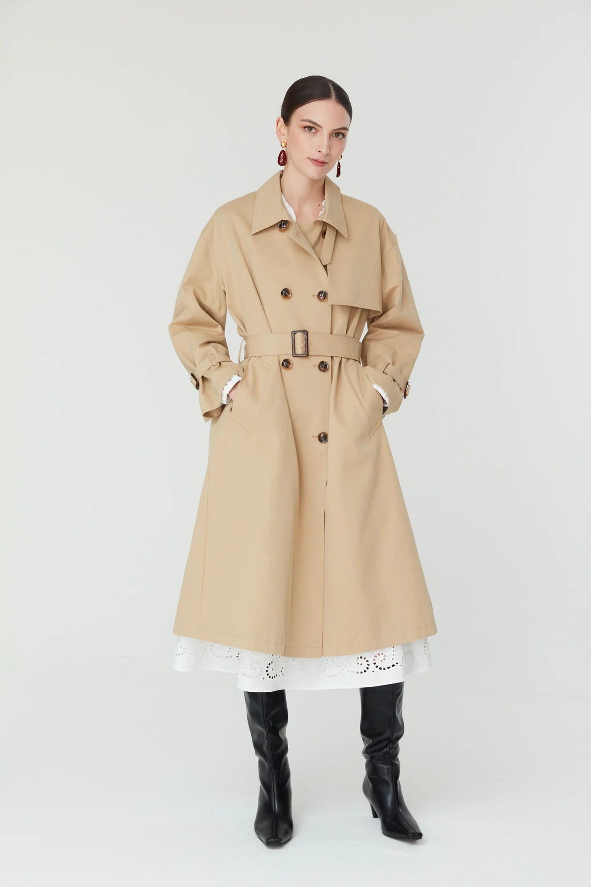 Jovonna Tovallo Trench Coat