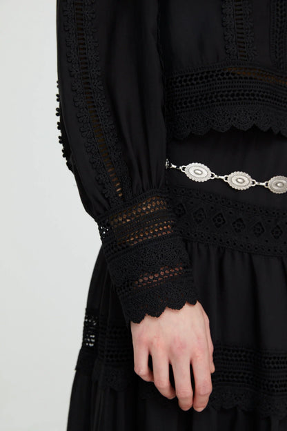 Jovonna Justina Black Blouse