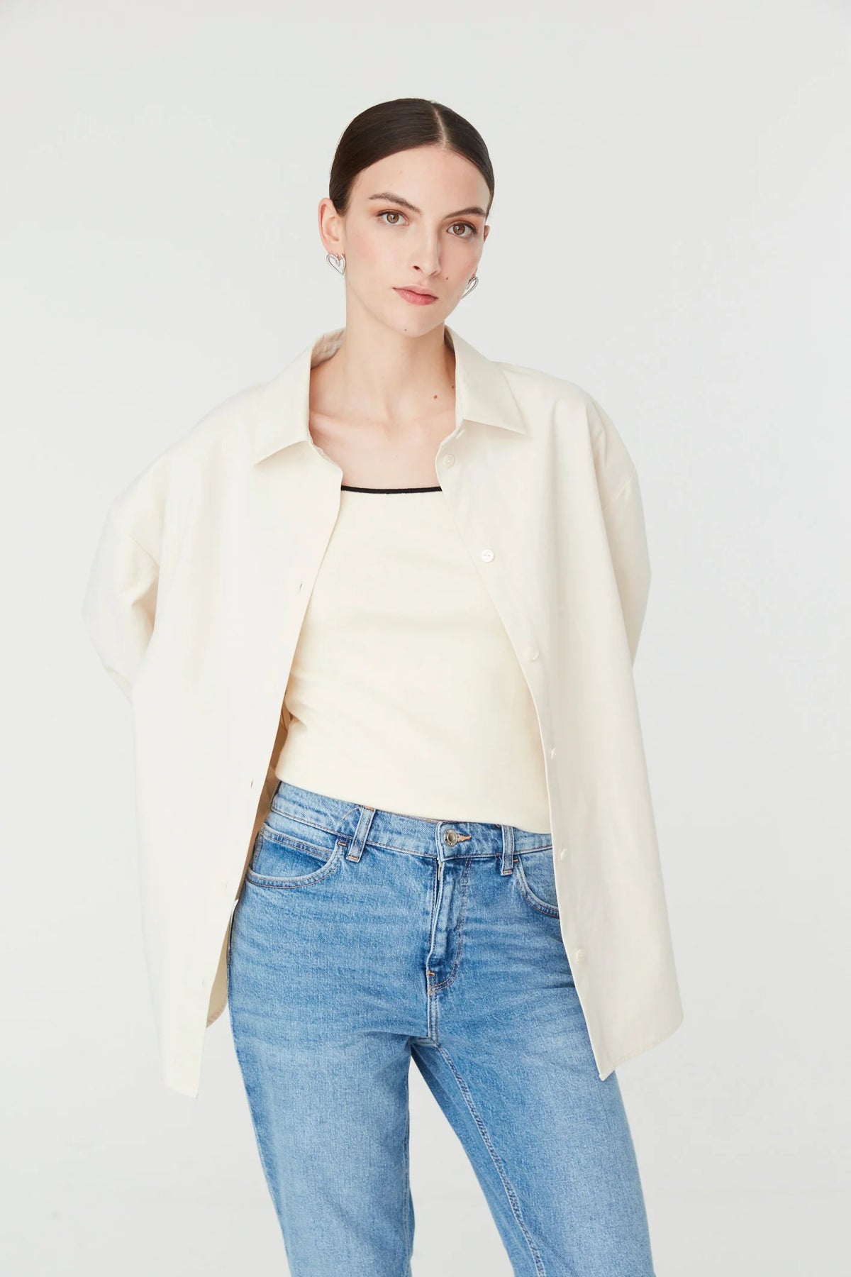 Jovonna Claudia Cream Jacket/Shirt