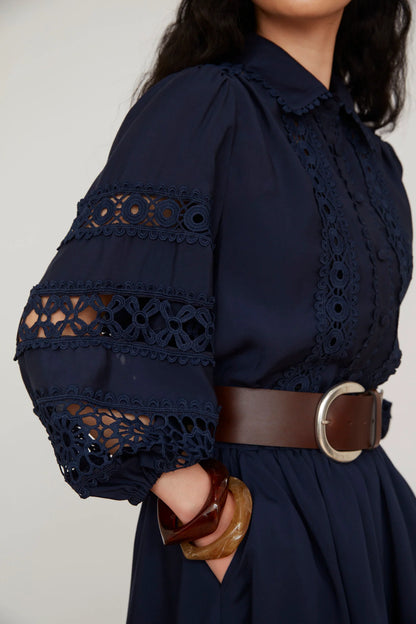 Jovonna Imani Navy Blouse