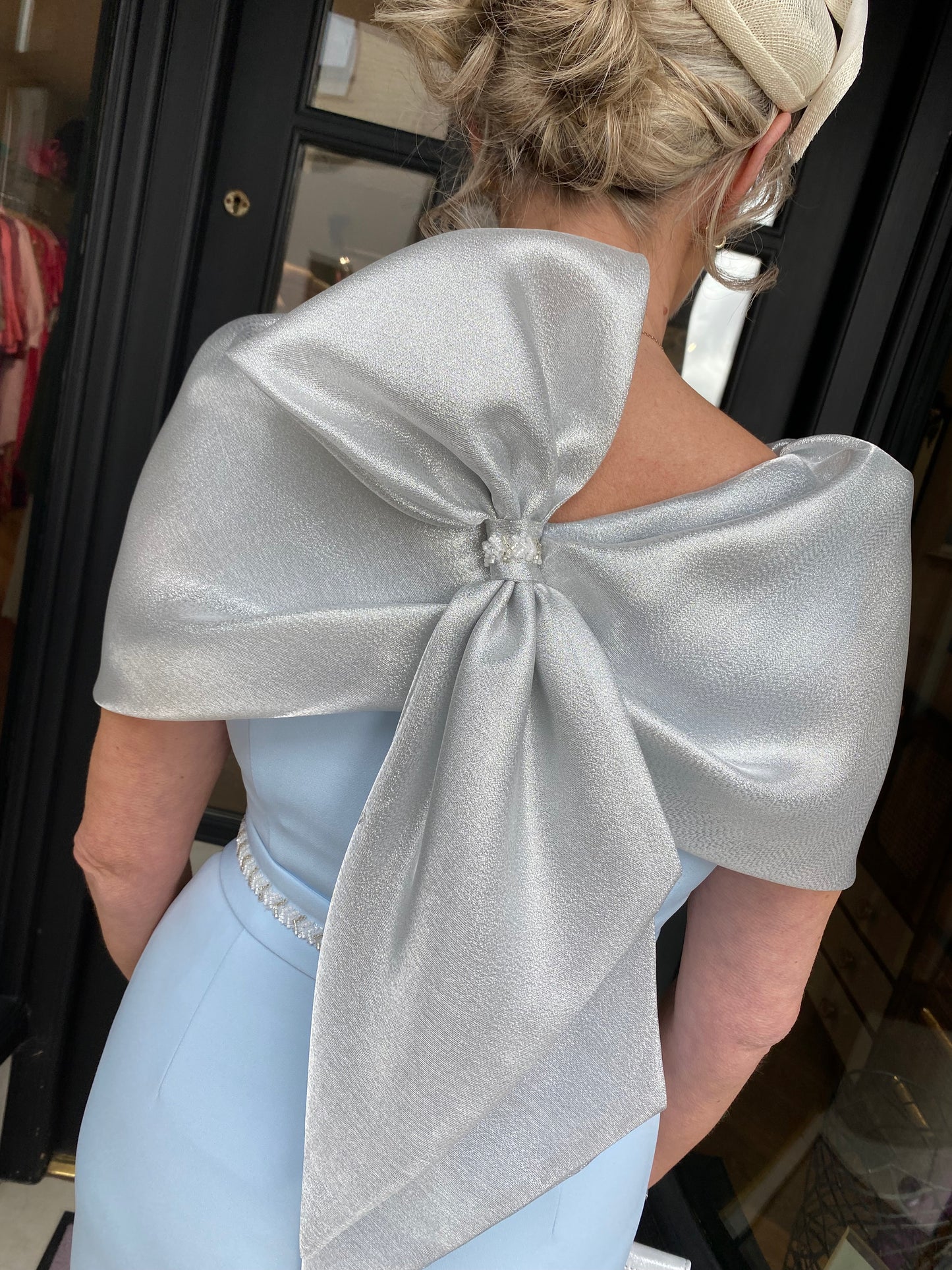 Anoola D438 Blue and Silver Dress