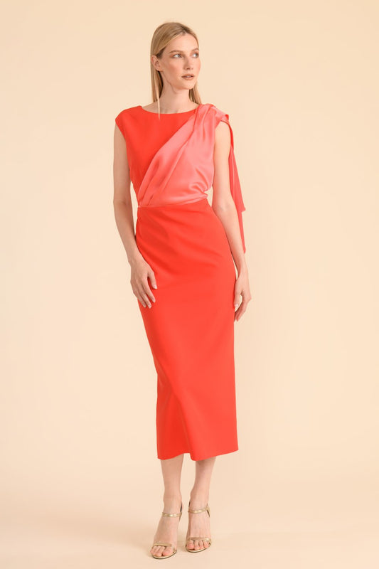 Caroline Kilkenny Orange Stephany Dress