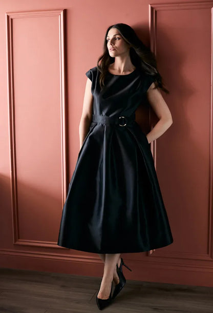 Fee G 887B/142 Black Grace Pleated Dress