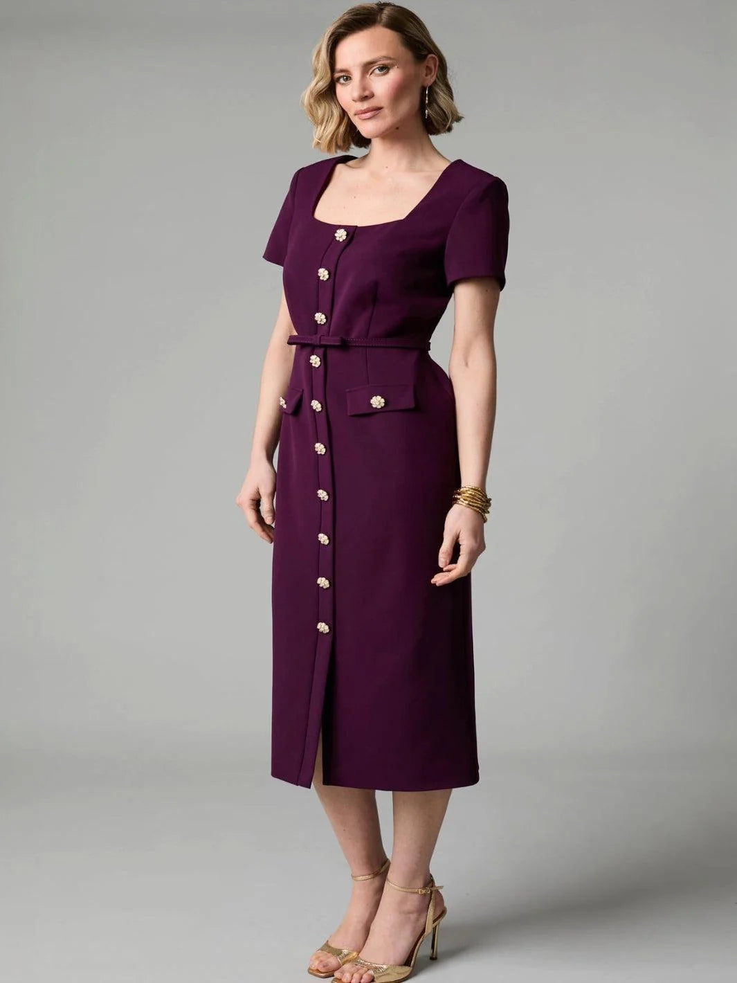 Fee G 893B/61 Felicity Plum Dress
