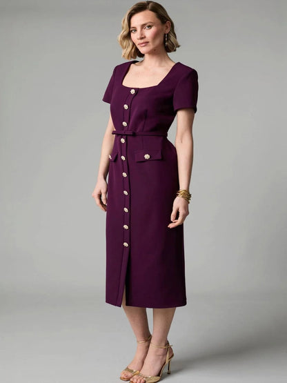 Fee G 893B/61 Felicity Plum Dress