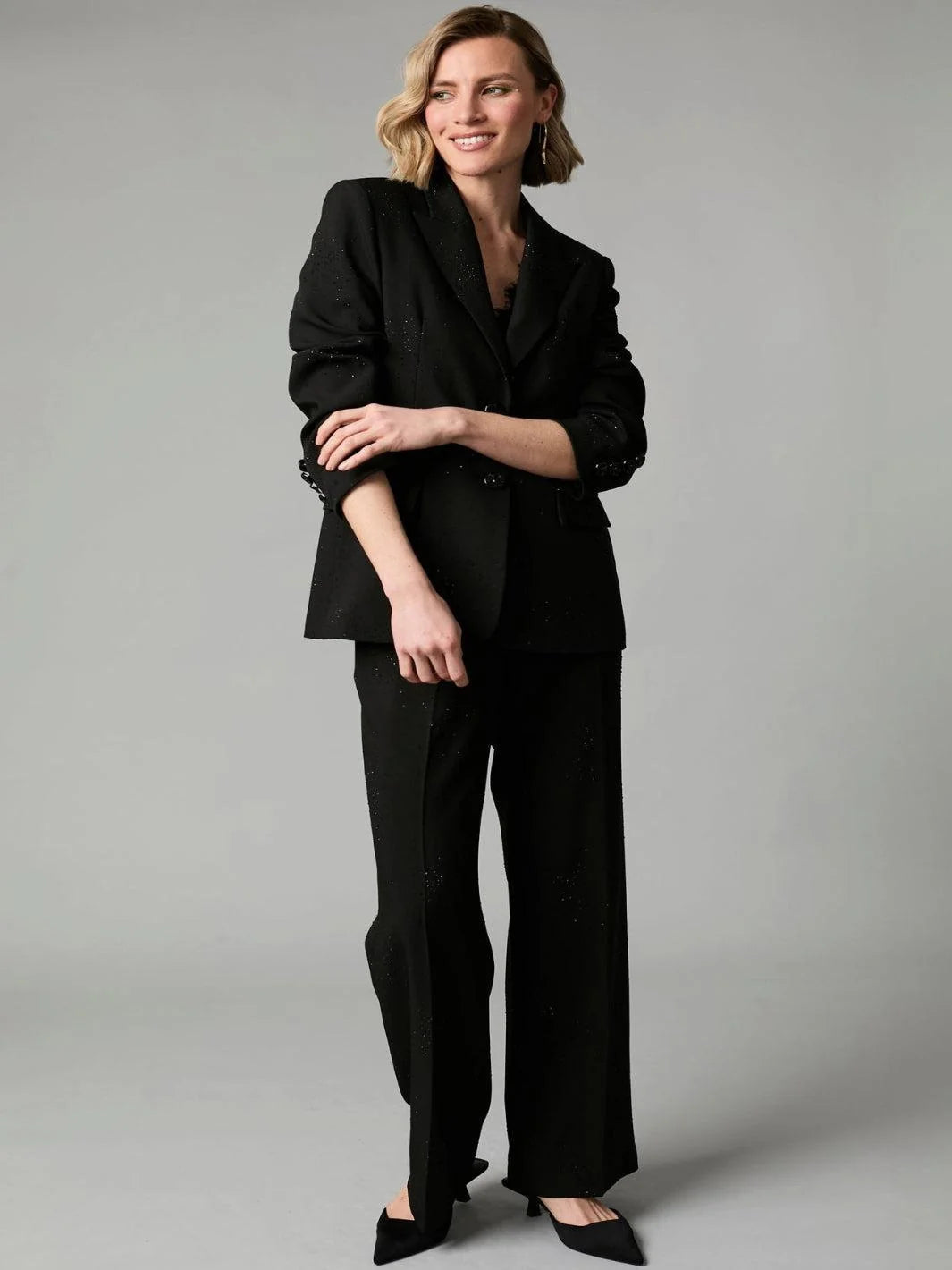 Fee G 608Y/151 Black Sparkly Blazer