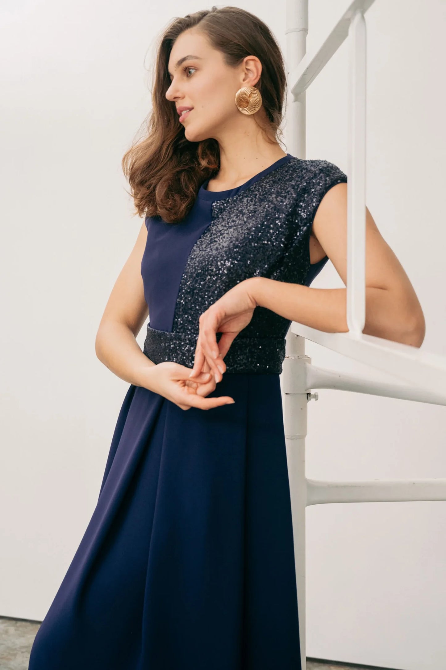 Caroline Kilkenny Feya Navy Dress