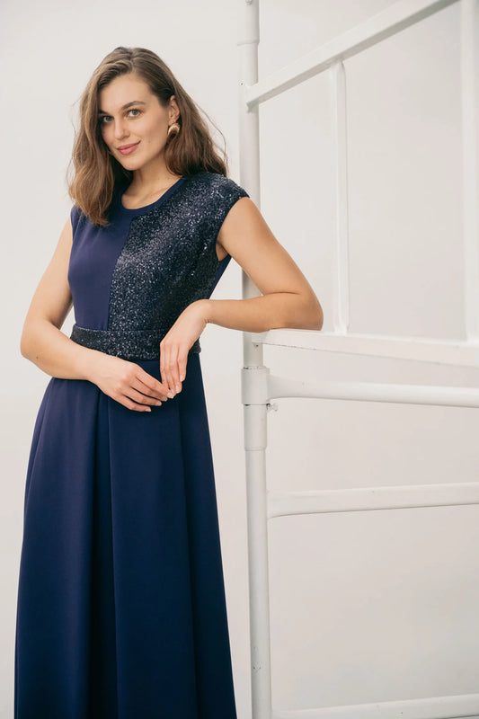 Caroline Kilkenny Feya Navy Dress