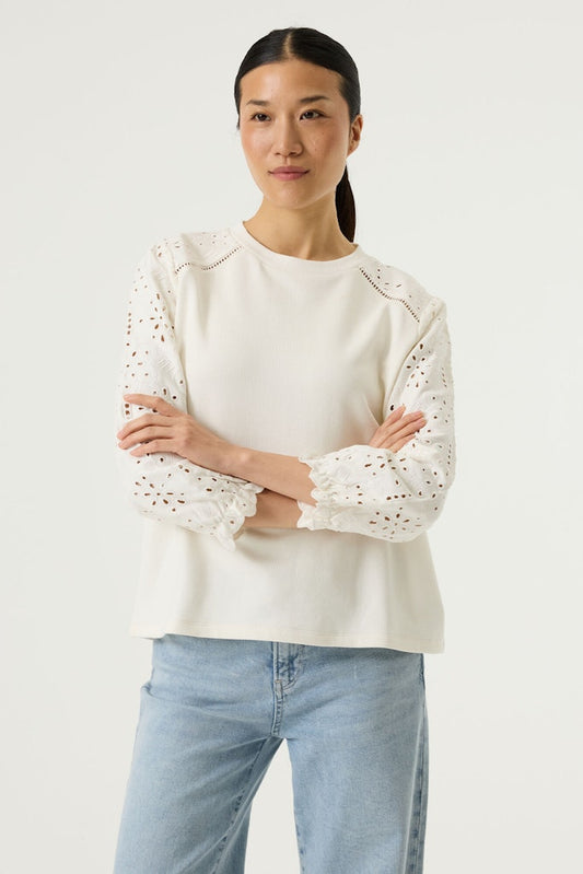 Garcia O260061 Ecru Sweatshirt