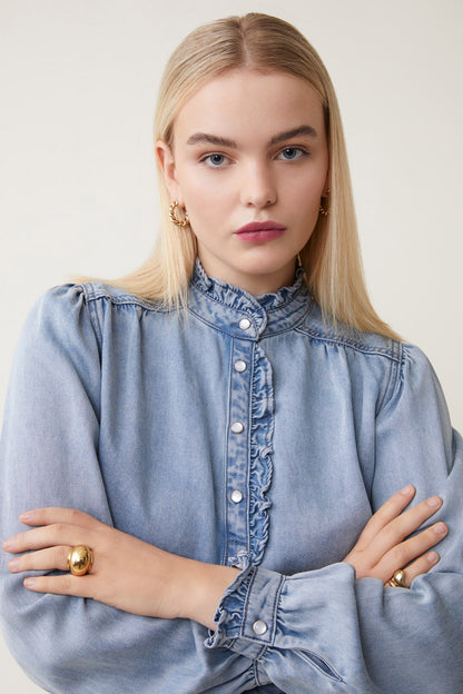 Suncoo Denim Laura Blouse