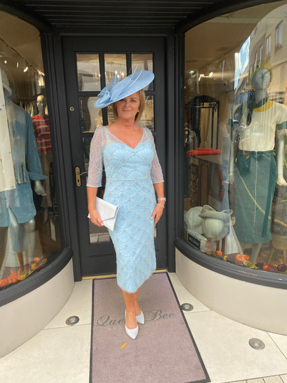 Gill Harvey Silver And Light Blue Dress Code 8037