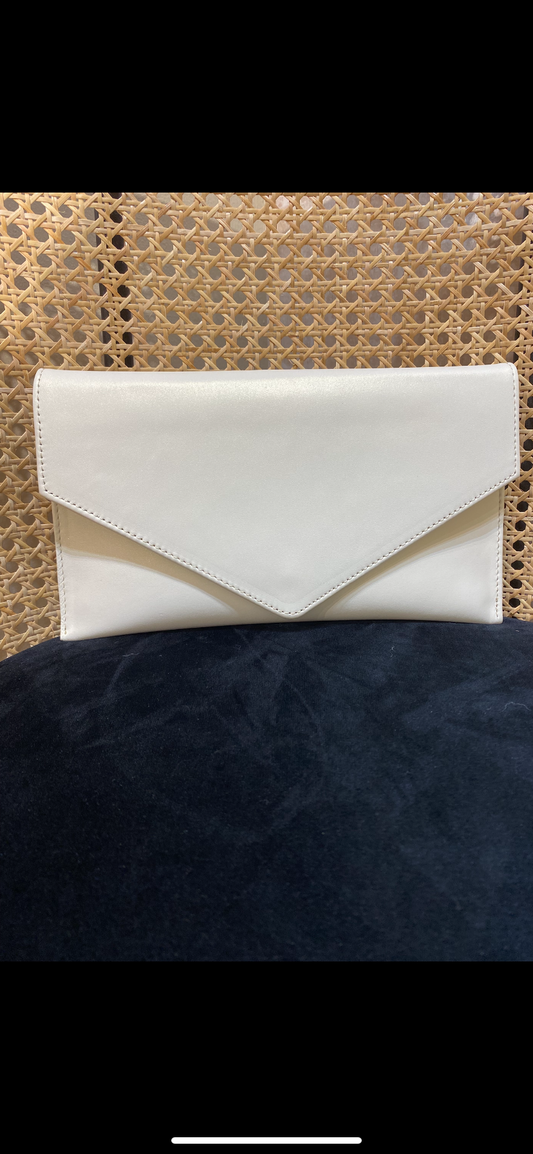 Emis Ivory Shimmer Envelope Bag