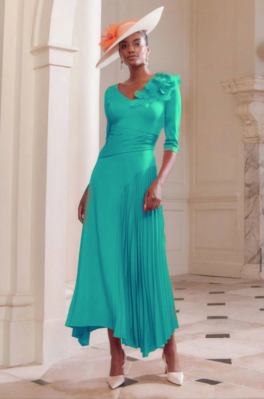 John Charles 29352A Peacock A Line Dress