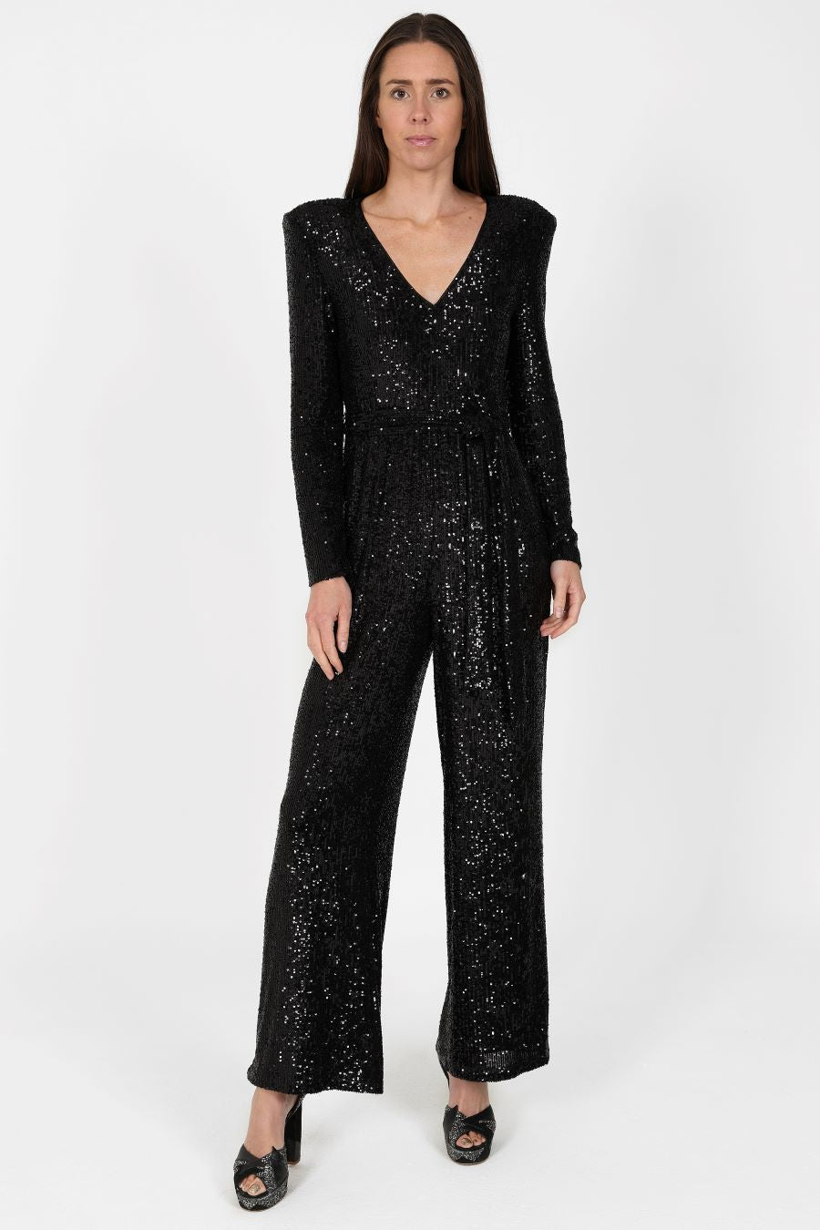 Sirens New York Black Sequin Jumpsuit