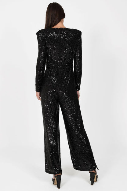 Sirens New York Black Sequin Jumpsuit