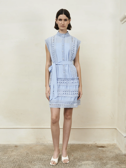 Jovonna Nuage Blue Lace Dress