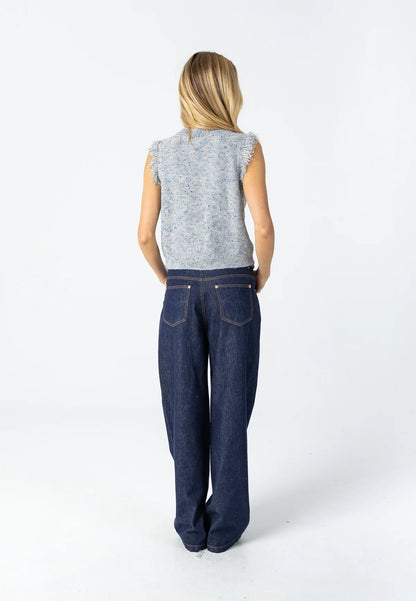 Coster 264-2414 Grey Mix Knit Vest