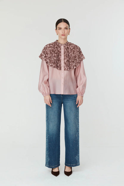 Jovonna Laura Pink Blouse