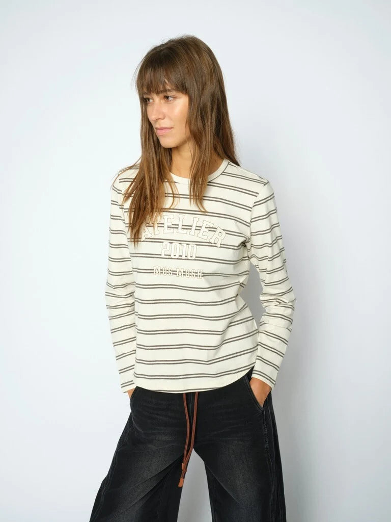 Mos Mosh Camp Stripe T - Shirt