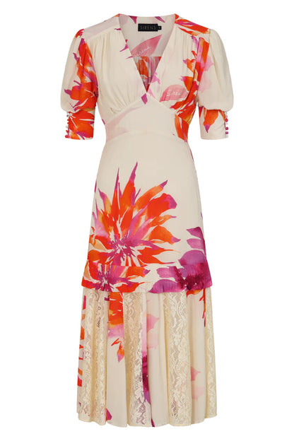 Sirens Orchid Pink Flower Dress