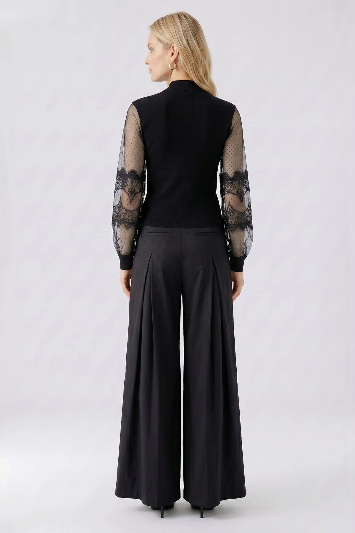 Oui 0100061 Black Turtleneck Jumper