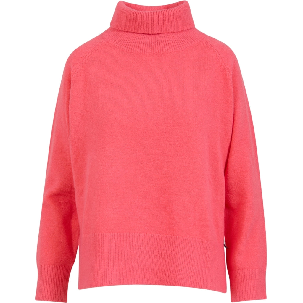 Coster Hot Coral Polo Neck Sweater