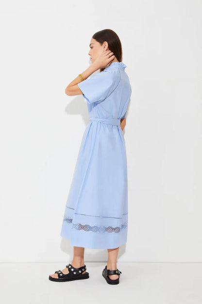 Suncoo Blue Clea Midi Dress