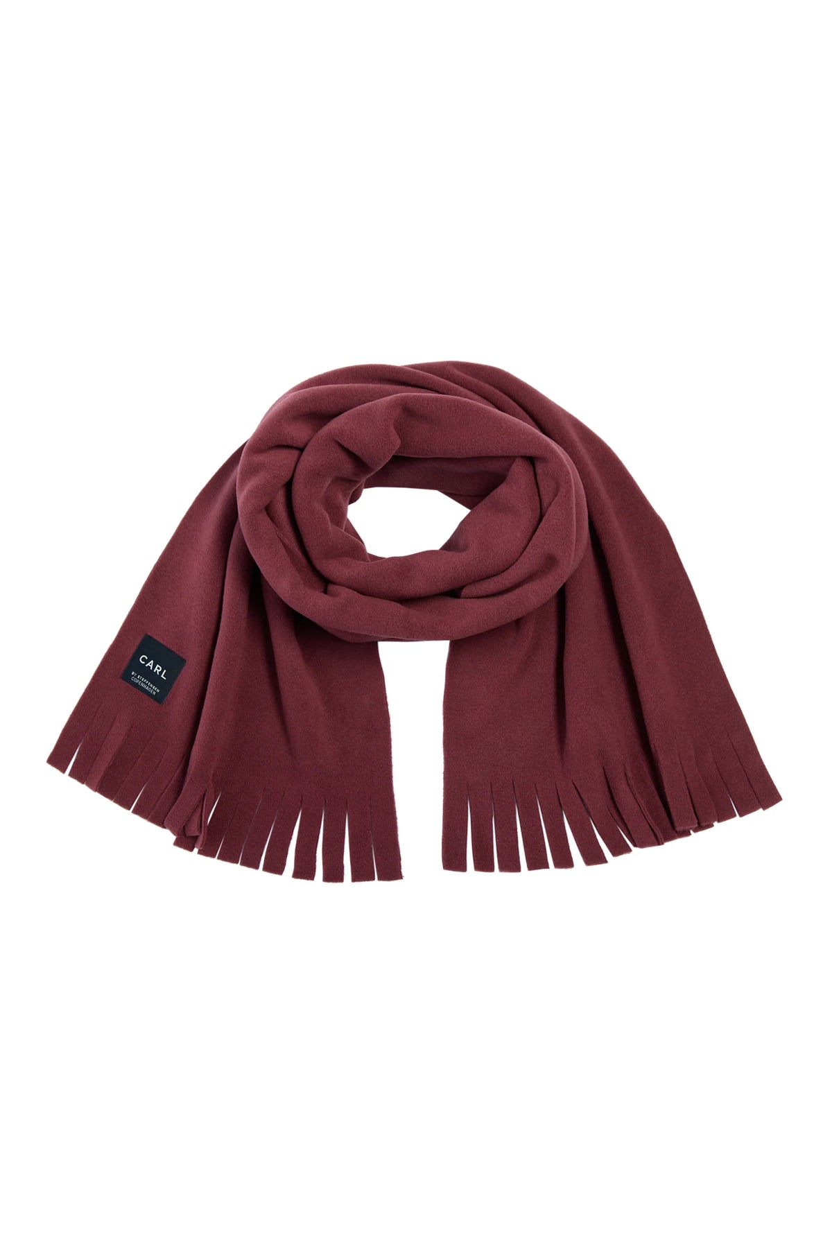 Henriette Steffensen 1006C Bordeaux Fringe Scarf